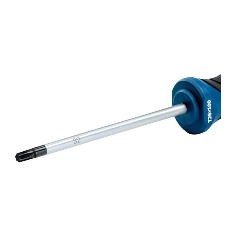 Screwdriver - Brand - TX 25x100 - Torx tip - S2 tool steel shank - Eas