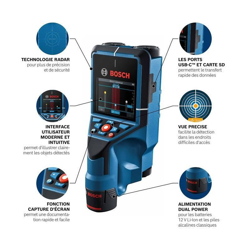 Bosch Professional D-Tech wall detector 200 C solo