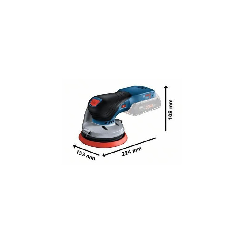Bosch Professional GEX 18V-125 eccentric sander Without battery - 0601