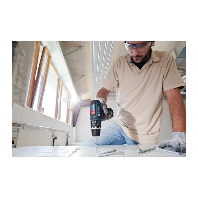 Bosch Professional GSB 12V-5 + 10 accessoire percussion drill.