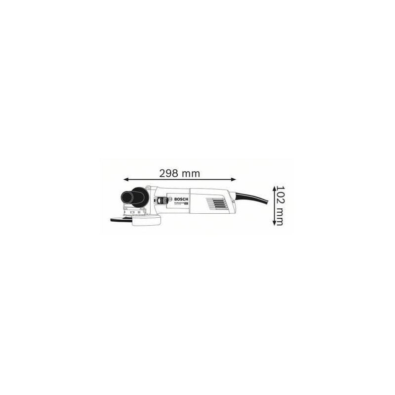 Bosch Professional GWX 14-125 angle grinder + DD C