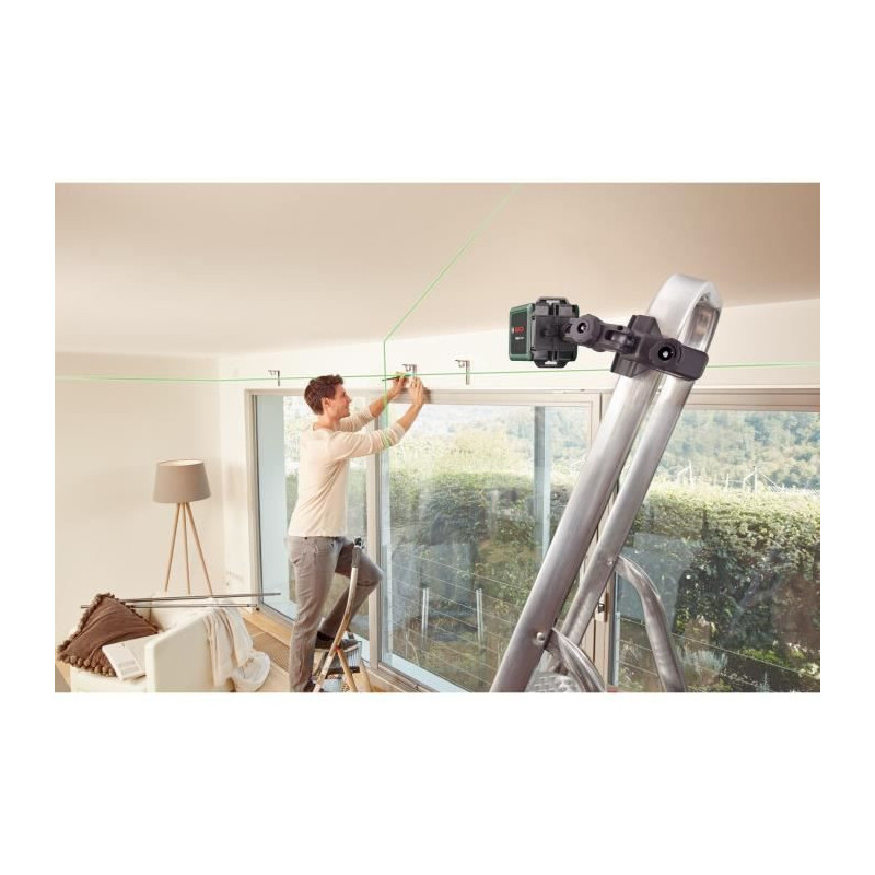 Laser Lines Bosch - Quigo Green (delivered with 2 batteries, a univers