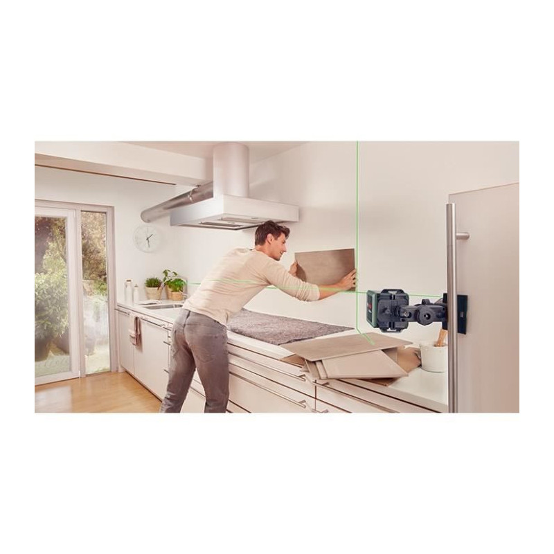 Laser Lines Bosch - Quigo Green (delivered with 2 batteries, a univers