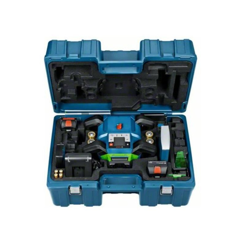 Bosch Professional GRL 650 CHVG rotating laser with battery, batteries