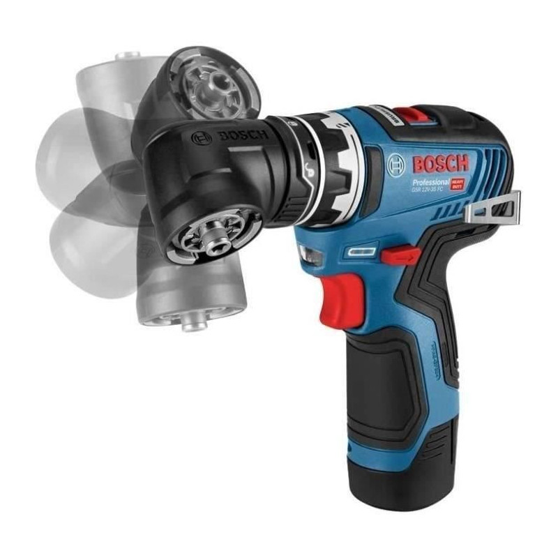 BOSCH Professional Drill GSR 12V-35 FC 2xbatteries 3.0 AH + Gal 12v-40