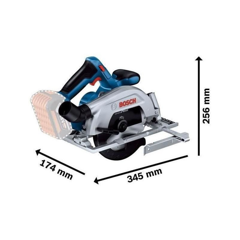 Bosch Professional GKS 18V-57-2 circular saw (without battery)