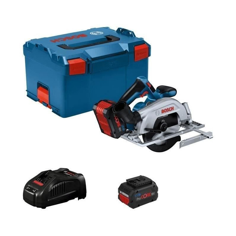 Circular saw Bosch Professional GKS 18V-57-2 + 2 Procore 18v 5.5Ah + c