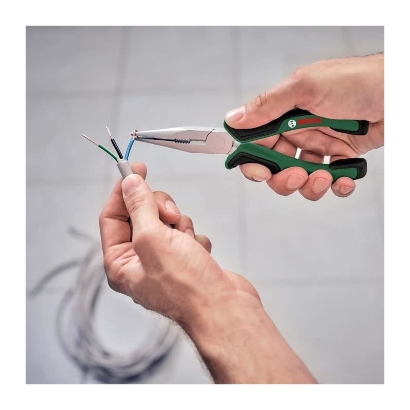 Bosch Home and Garden - Set of 3 pliers (universal, long nose, diagona