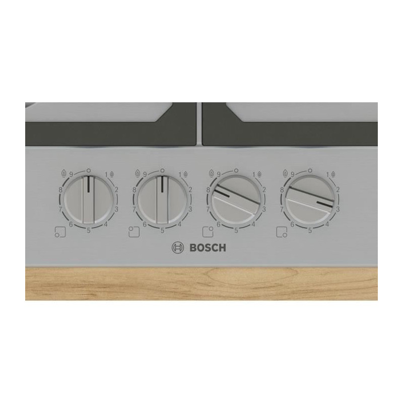 Gas hob - BOSCH Series 6 - 4 burners - 52 x 58.2 x 4.5 cm - PCP6A5I90