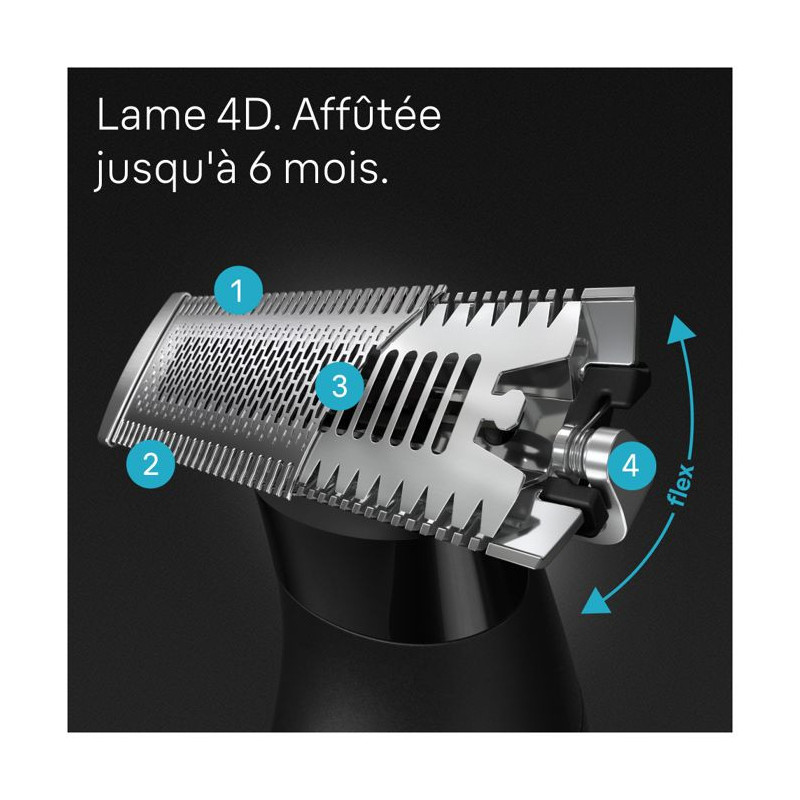 Braun Series X Hybrid Trimmer XT5100 For Face and Body with 4D Flexibl