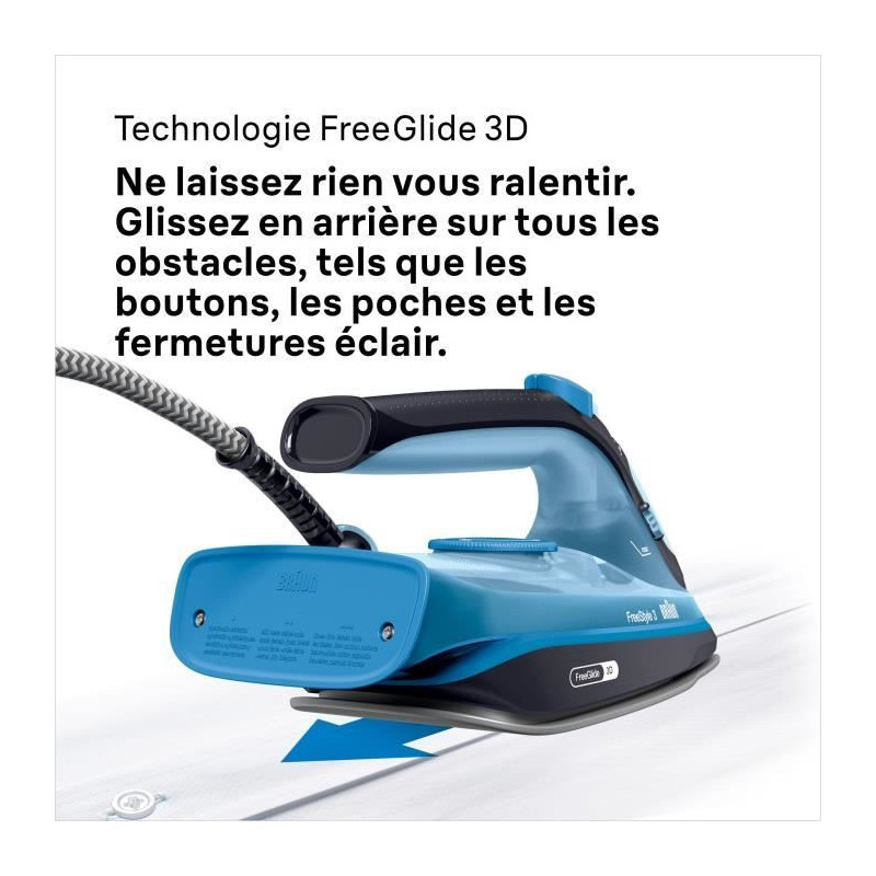 Braun FI3194 BK Freestyle 3 - Steam iron - Power 2400 W - Constant ste