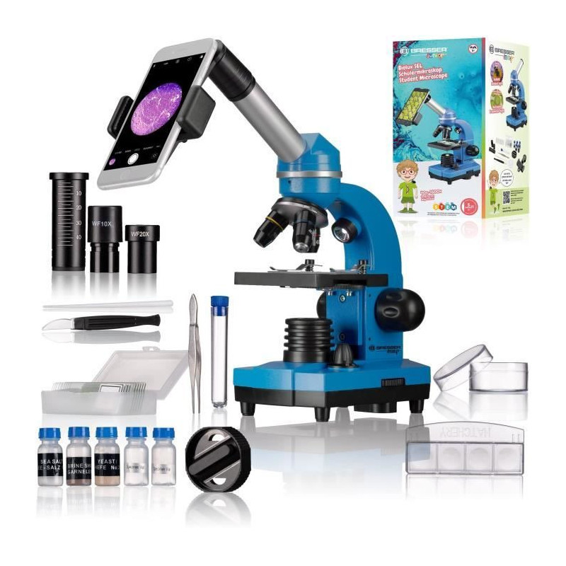 BIOLUX SEL - BRESSER JUNIOR student microscope - 40x-1600x magnificati