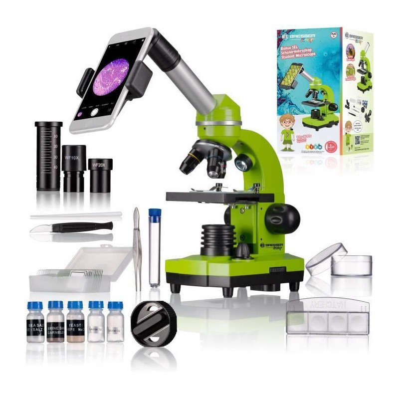 BIOLUX SEL - BRESSER JUNIOR student microscope - 40x-1600x magnificati