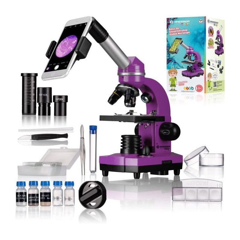 BIOLUX SEL - BRESSER JUNIOR student microscope - 40x-1600x magnificati
