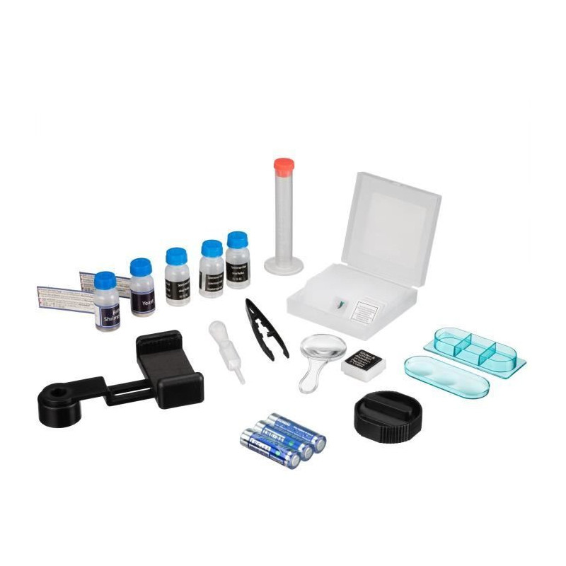 Microscope 40x-640x - BRESSER JUNIOR - LED lighting - experiment kit -