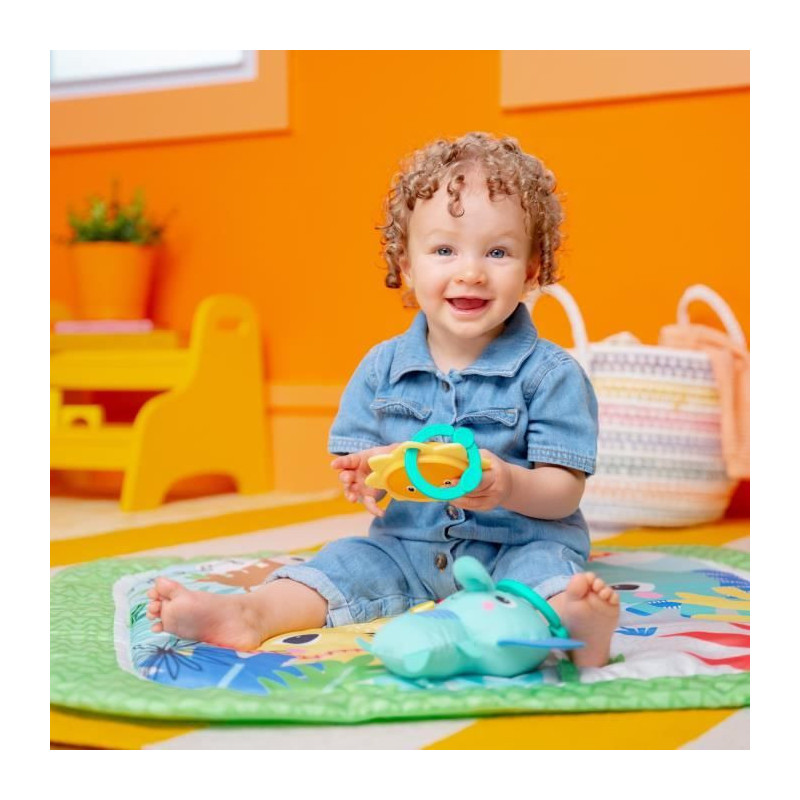 BRIGHT STARTS Unicorn Crew play and activity mat, green, toys included