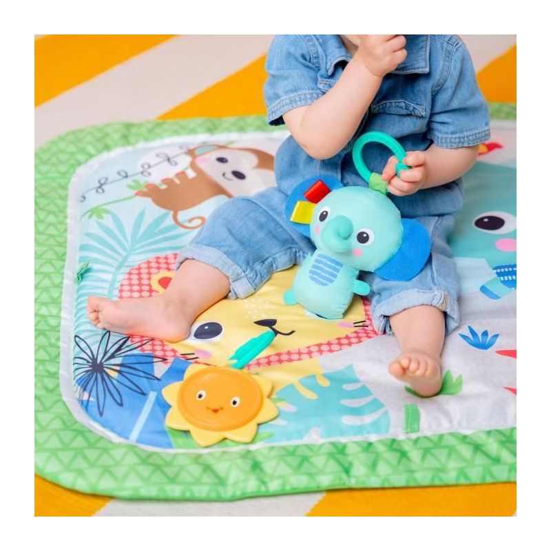 BRIGHT STARTS Unicorn Crew play and activity mat, green, toys included