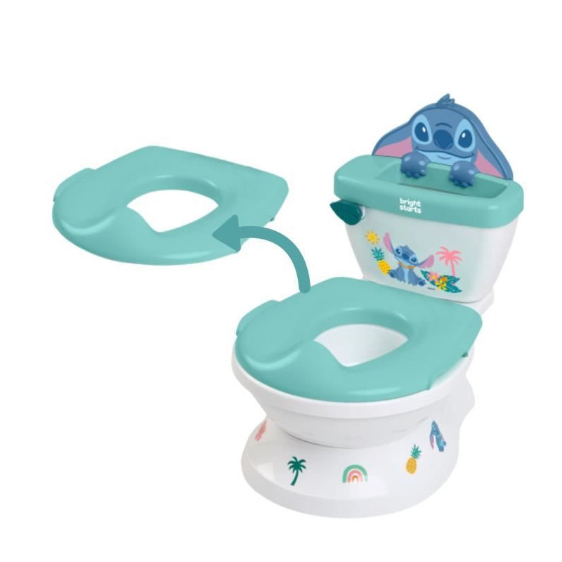 DISNEY BABY - STITCH - Mini toilet with toilet seat reducer included,