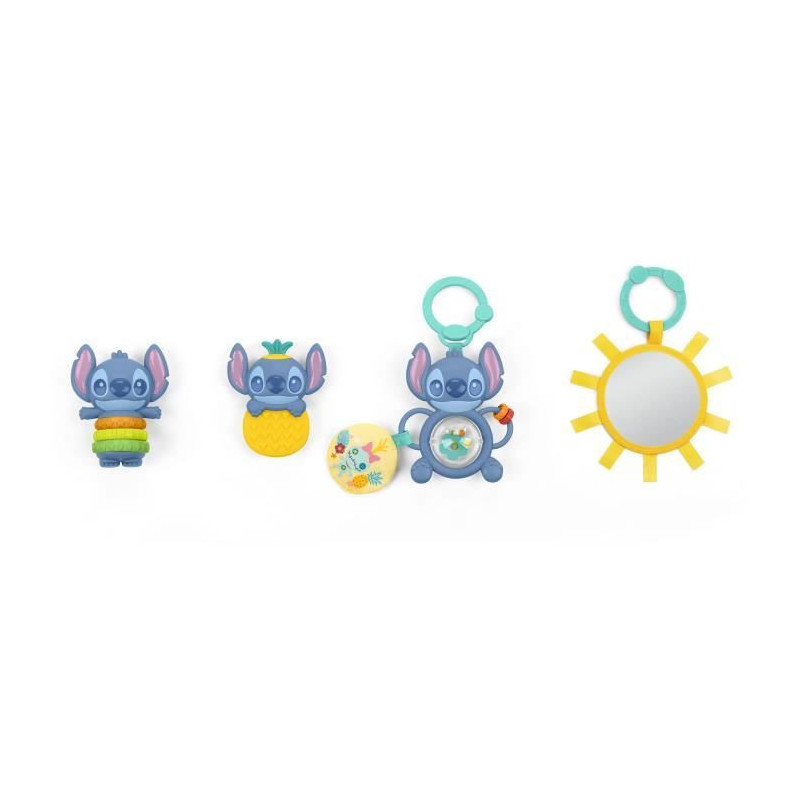 DISNEY BABY - STITCH - Birth Gift Set - 4 newborn toys, Rattle, Teethi