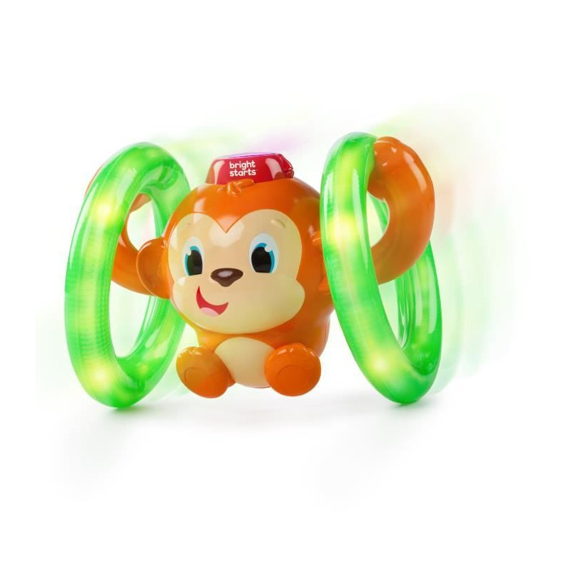 BRIGHT STARTS Petit singe Roll & Glow