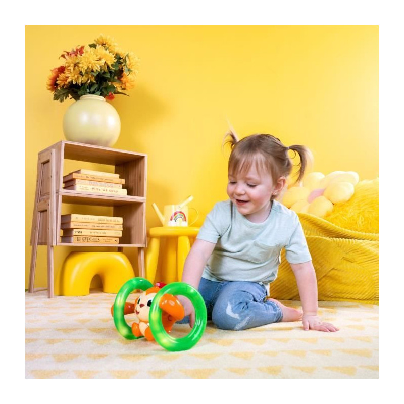 BRIGHT STARTS Petit singe Roll & Glow