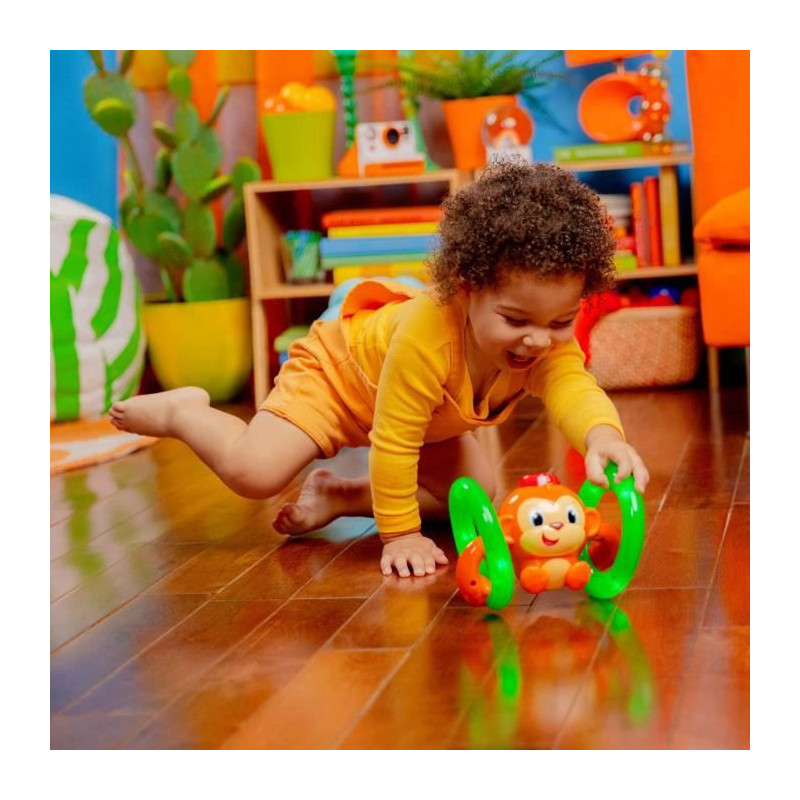 BRIGHT STARTS Petit singe Roll & Glow