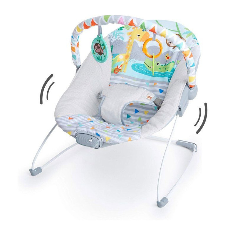 BRIGHT STARTS Baby bouncer - vibrating - safari fun ™