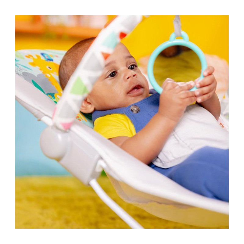 BRIGHT STARTS Baby bouncer - vibrating - safari fun ™