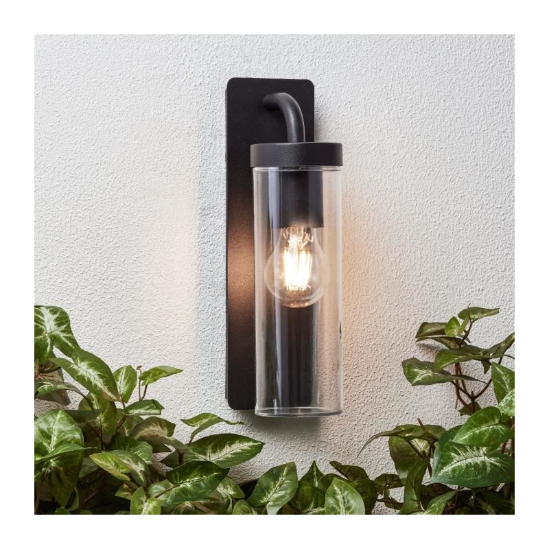 Brilliant - Aosta Outdoor applique - Descendant - Depoli black color -