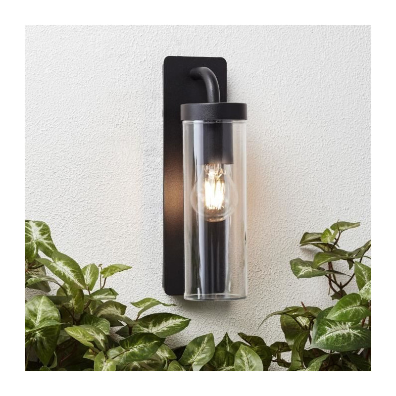 Brilliant - Aosta Outdoor applique - Descendant - Depoli black color -