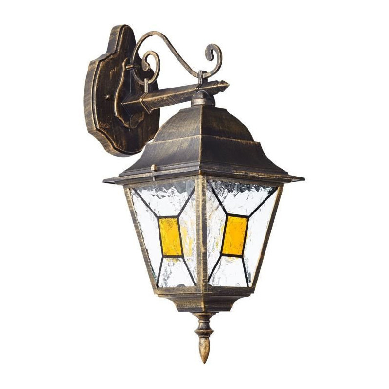 Janel Outdoor Applique Descendant, Dore black, E27 max 60w, bulb not i