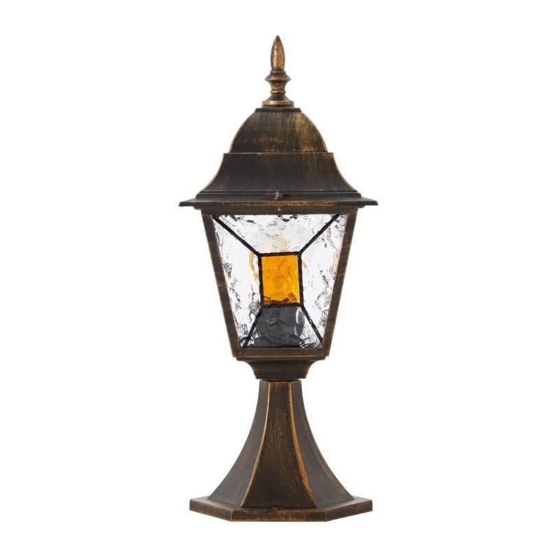 Janel Outdoor terminal, Dore black, E27 max 60w, bulb not included