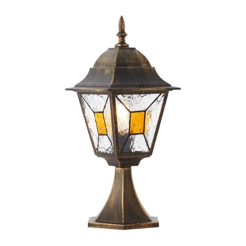 Janel Outdoor terminal, Dore black, E27 max 60w, bulb not included