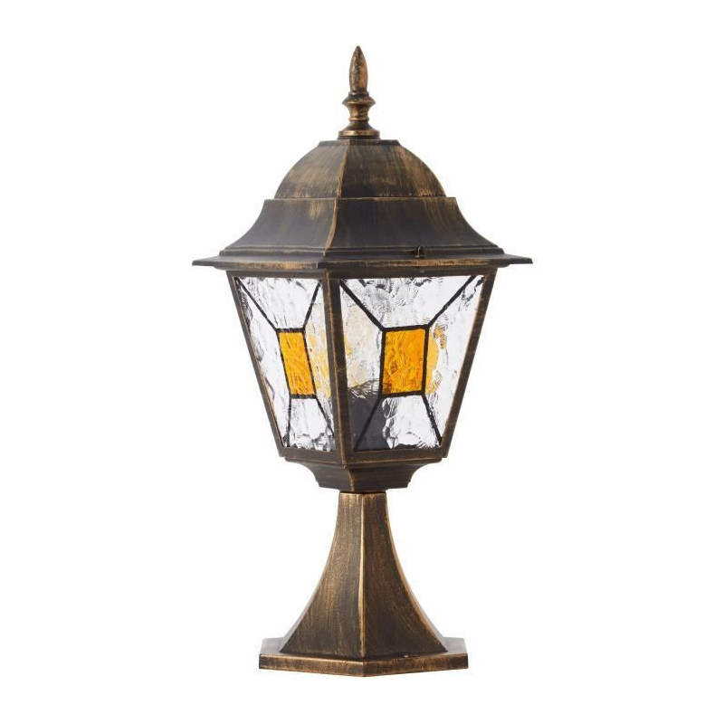 Janel Outdoor terminal, Dore black, E27 max 60w, bulb not included