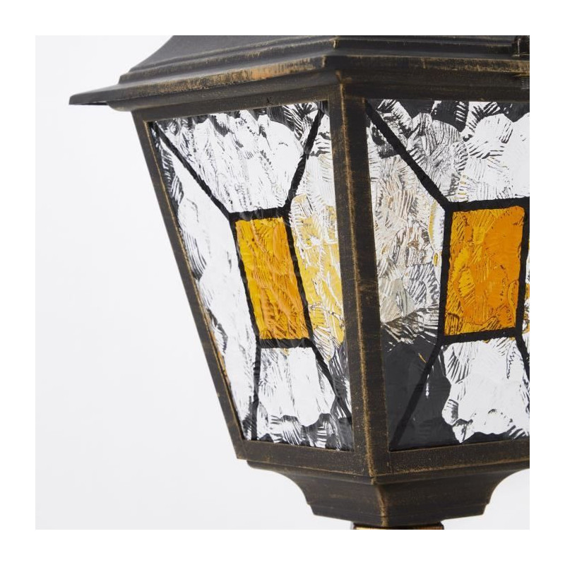 Janel Outdoor terminal, Dore black, E27 max 60w, bulb not included