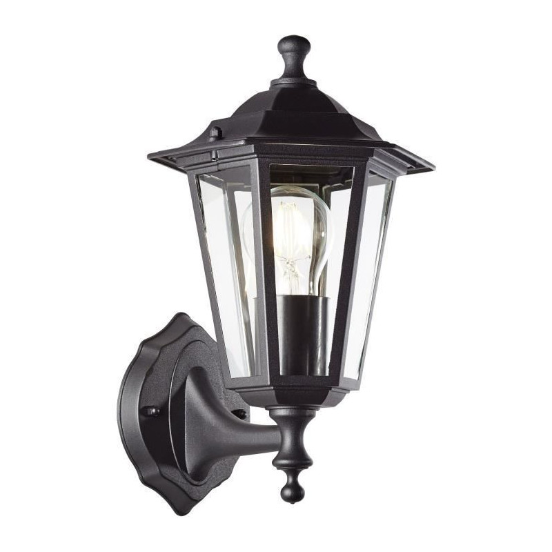 Carleen Outdoor Applique, Black, E27 MAX 60W, bulb not included
