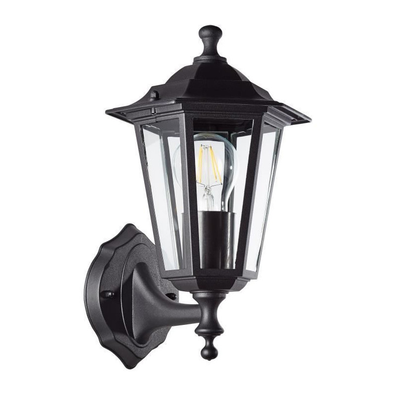 Carleen Outdoor Applique, Black, E27 MAX 60W, bulb not included