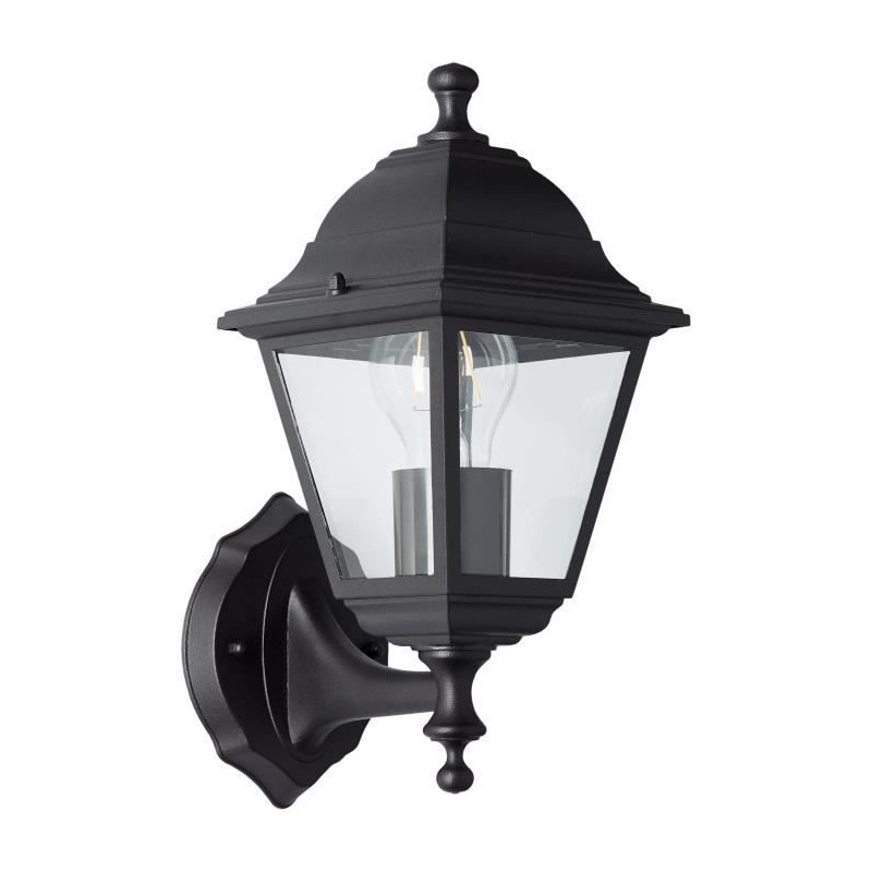 Brilliant rising exterior wall lamp nissie black e27 1x60w