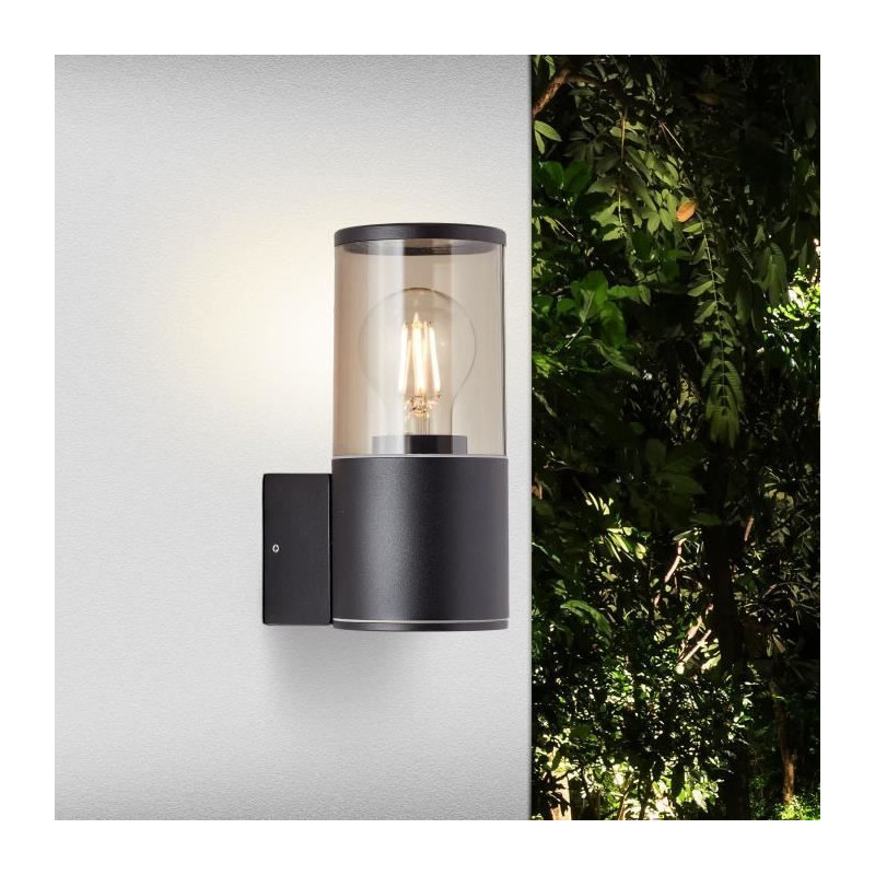Sergioro Outdoor applique, Depoli Black, E27 20W, bulb not included