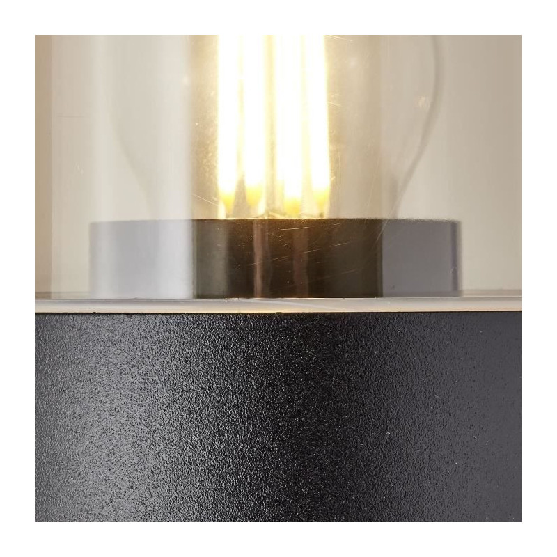 Sergioro Outdoor applique, Depoli Black, E27 20W, bulb not included
