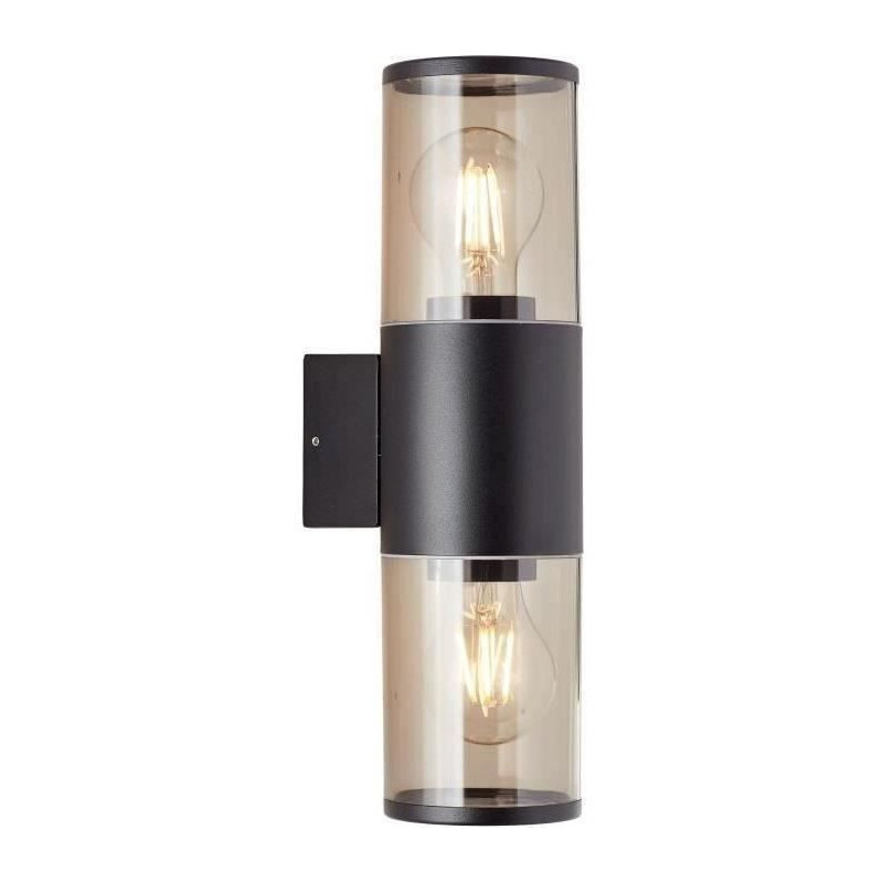 Sergioro Outdoor Applique 2L, Depoli Black, 2x27 20W, bulb not include