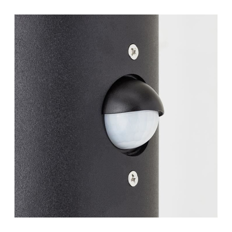 Sergioro Outdoor Applique 2L with detector, Depoli black, 2x27 20W, bu