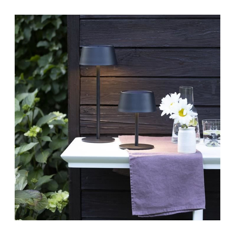 Outdoor table lamp - BRILLIANT - PICCO - LED and solar - Metal and pla