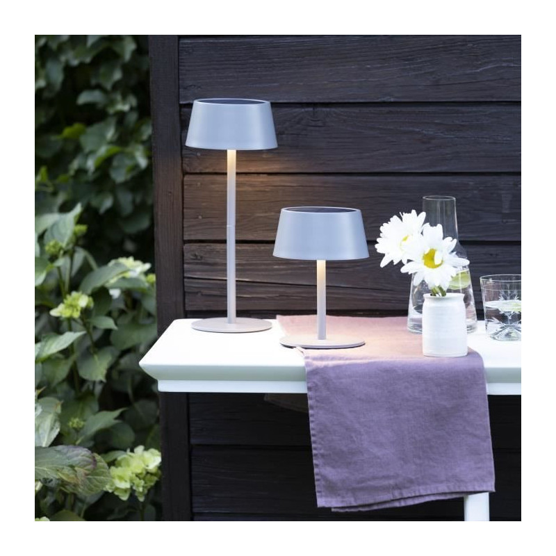 Outdoor table lamp - BRILLIANT - PICCO - LED and solar - Metal and pla