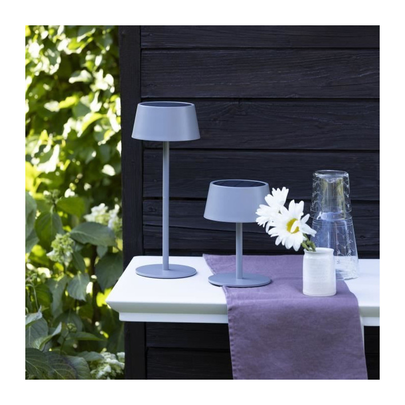 Outdoor table lamp - BRILLIANT - PICCO - LED and solar - Metal and pla
