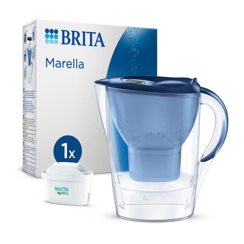 Brita Carafe filter Marella Bleue (2.4l) included 1 Maxtra Pro all-in-