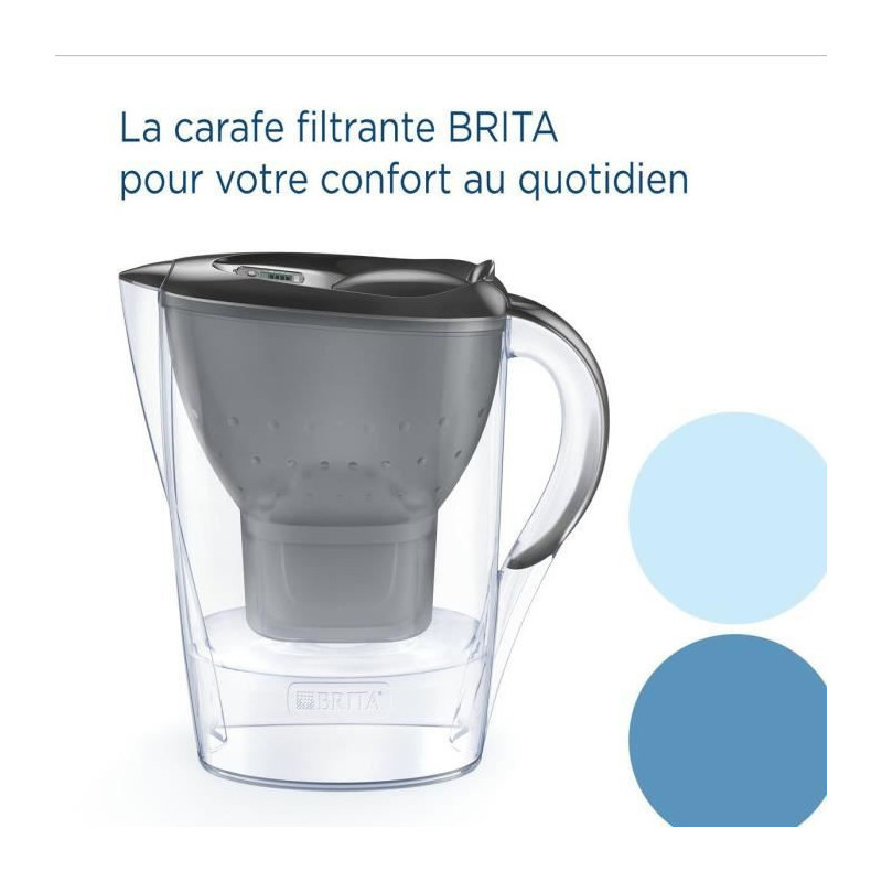 Brita Carafe filter Marella graphite (2.4l) included 1 Maxtra pro all-
