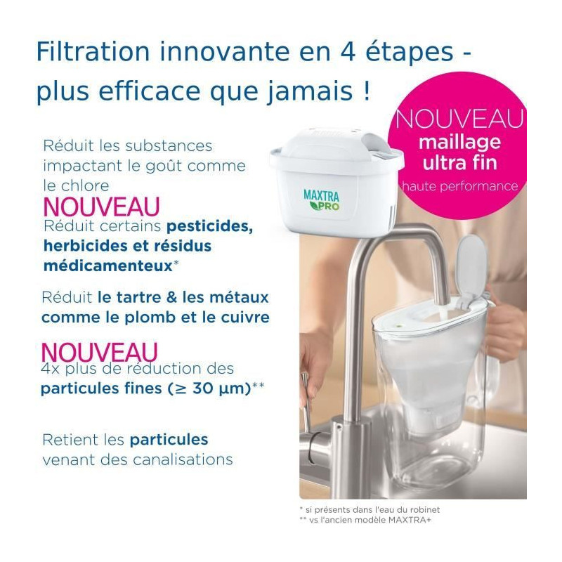 Brita Carafe filter Marella Bleue XL (3.5l) included 1 Maxtra Pro All-