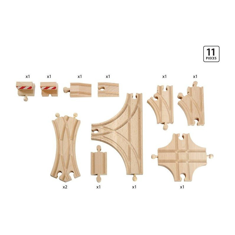 BRIO World - 33307 - Evolution Avance 11 Rails Box - Accessory for woo