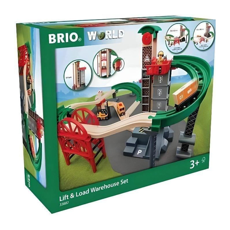 Brio World Grand Circuit Multimodal Platform - Box 32 pieces - Wooden